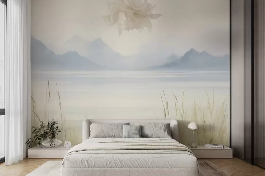 murales de pared Lago de montaña w04409