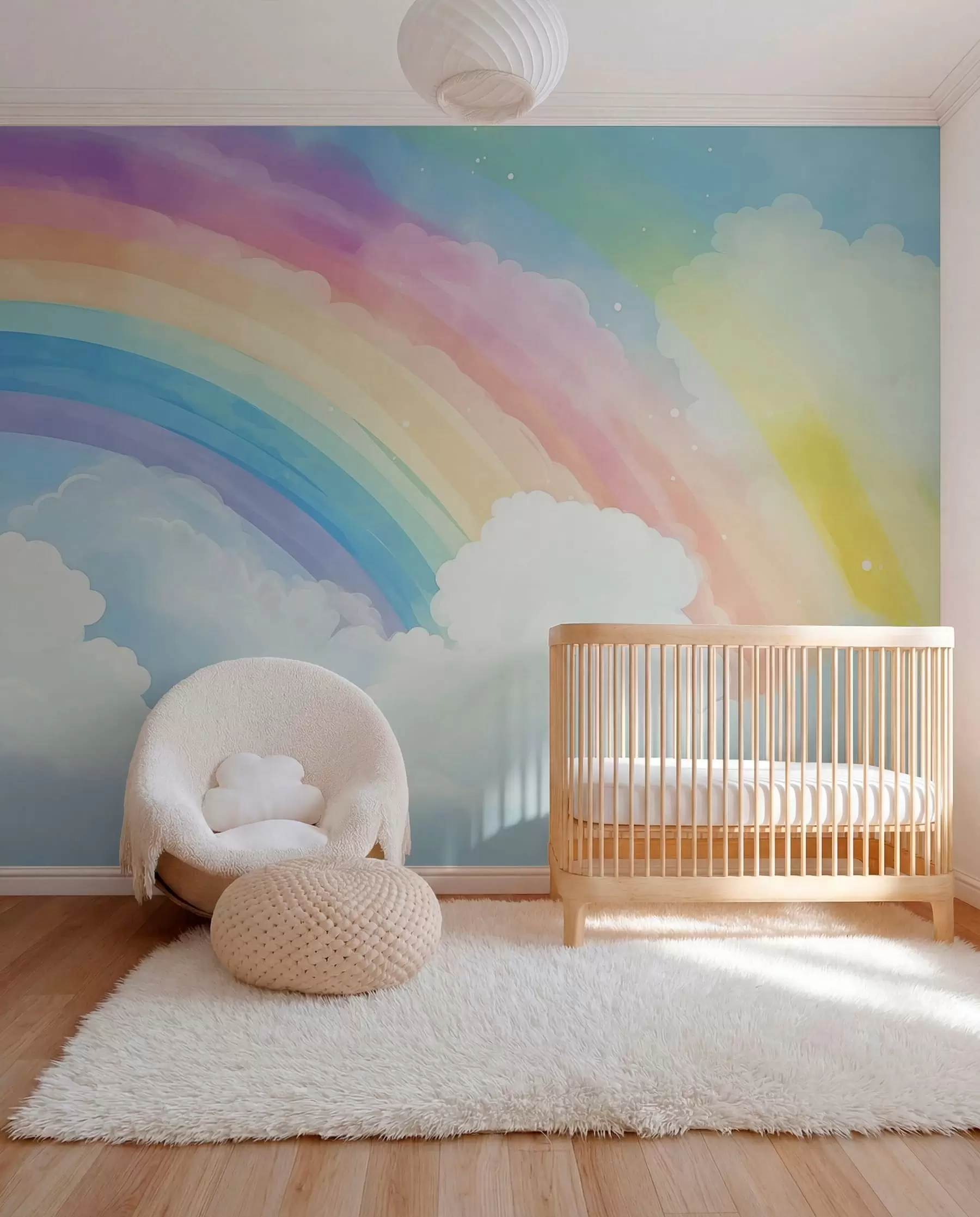 murales de pared Arcoíris sobre las nubes w04487