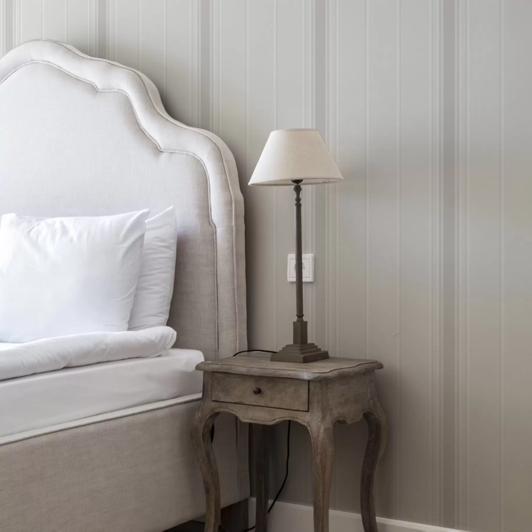 murales de pared Rayas de color beige claro con detalles anchos a00518