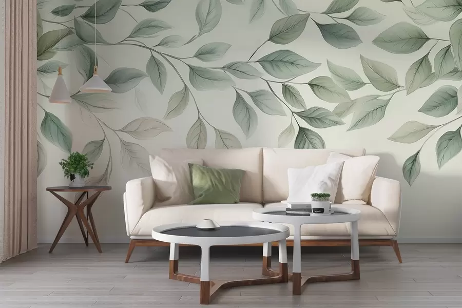 murales de pared Hojas colgantes w04518