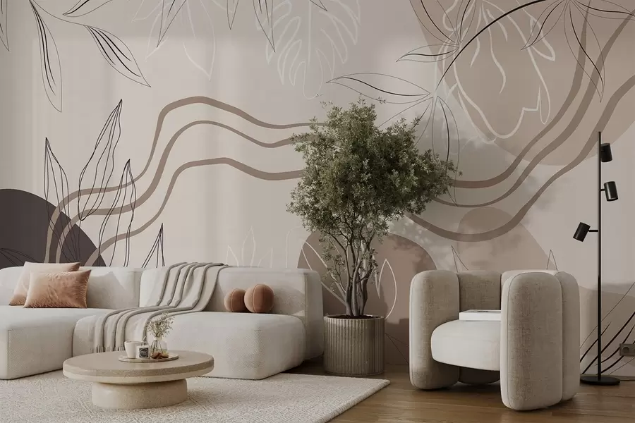 Murales de pared Resumen con hojas w04604 murales de pared Resumen con hojas w04604