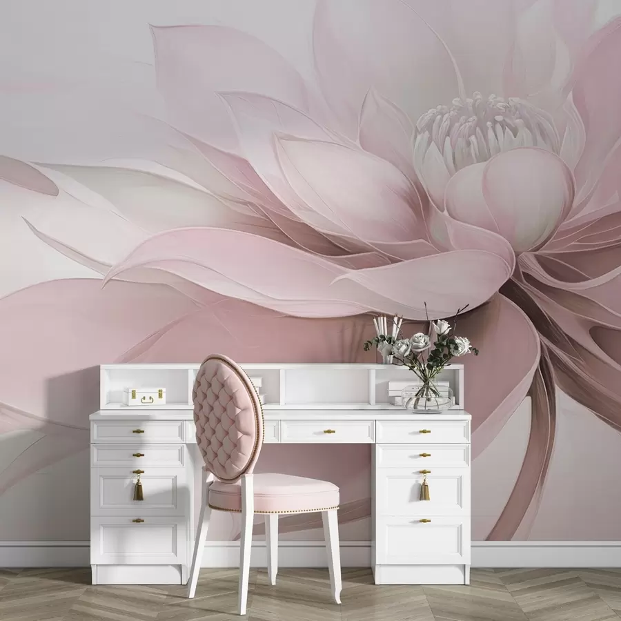 murales de pared El misterio de la flor w04563v1