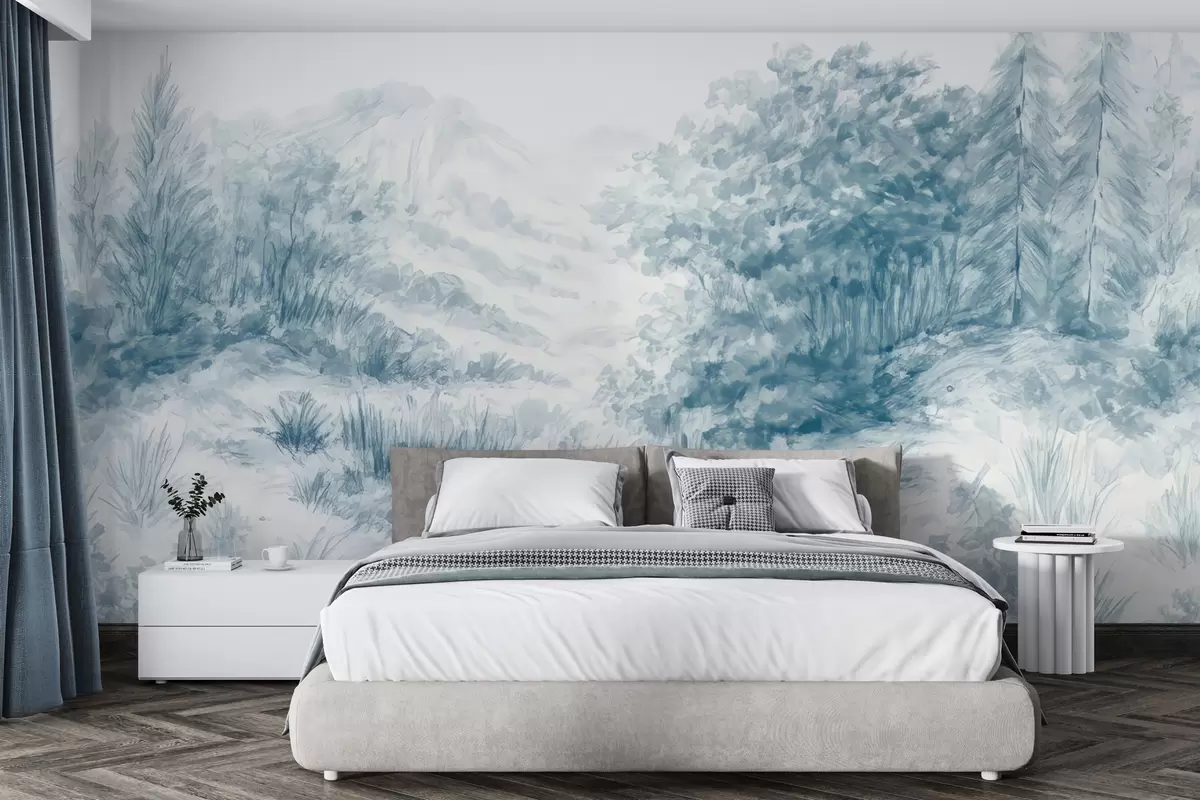 murales de pared Contornos coloridos w04572