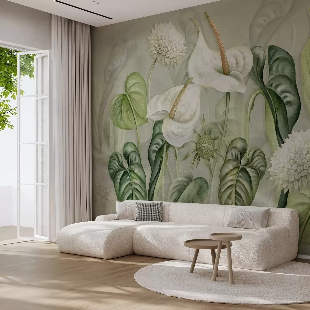 murales de pared Plantas en la pared w04669