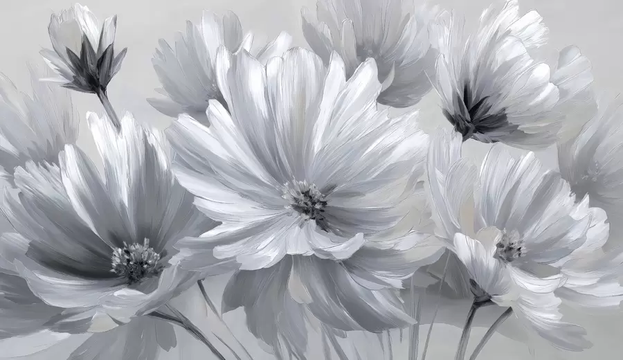 murales de pared flores abstractas w04670