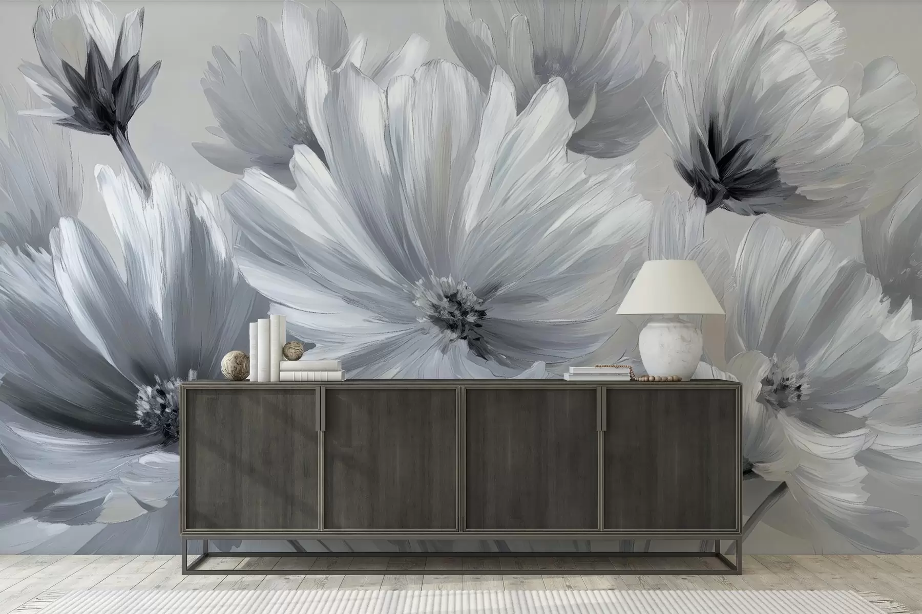 Murales de pared flores abstractas w04670 murales de pared flores abstractas w04670