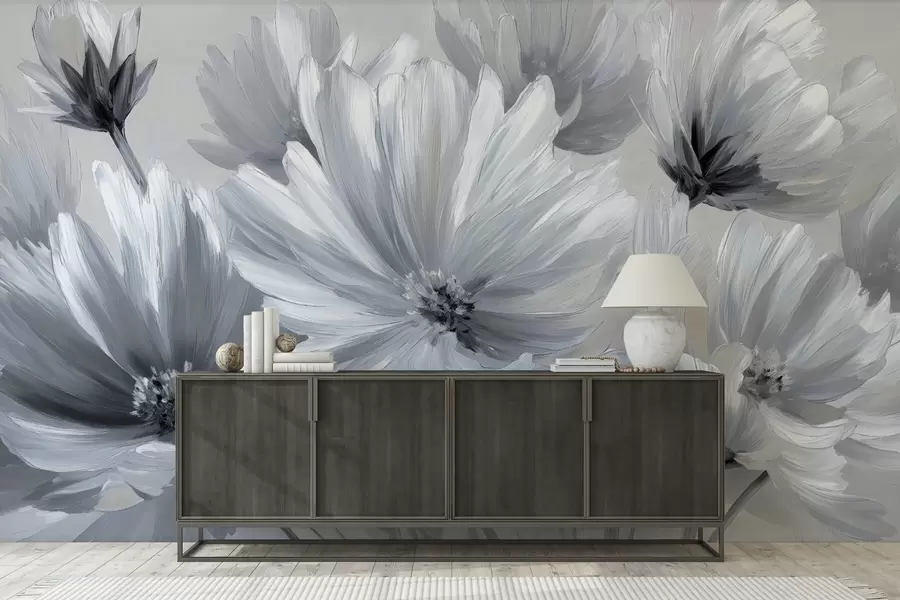 Murales de pared flores abstractas w04670 murales de pared flores abstractas w04670