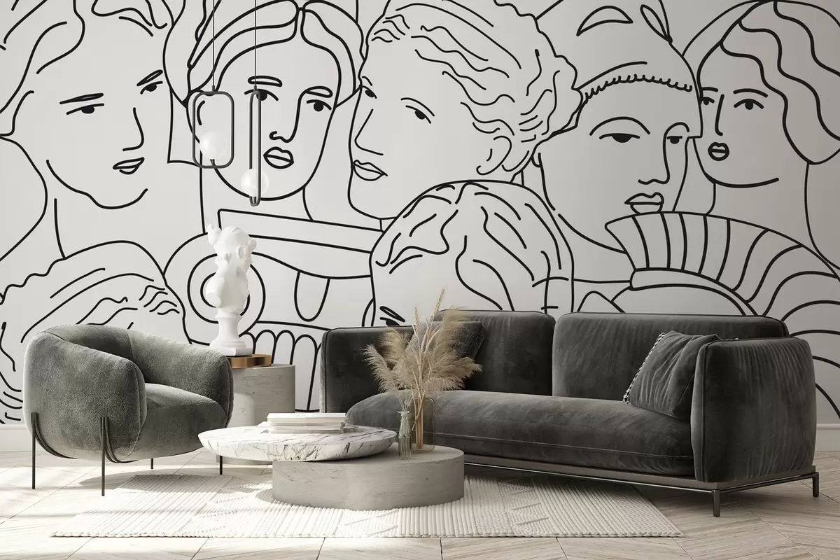 Murales de pared Rostros antiguos w04728 murales de pared Rostros antiguos w04728