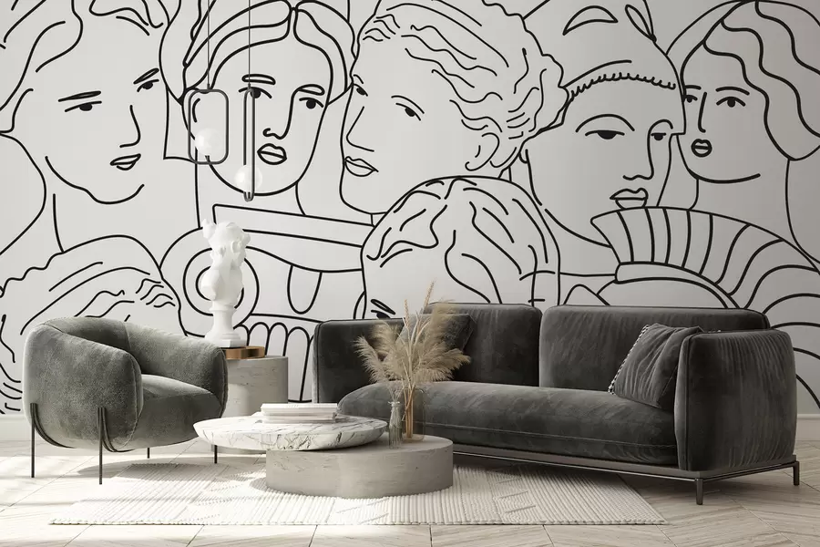 Murales de pared Rostros antiguos w04728 murales de pared Rostros antiguos w04728