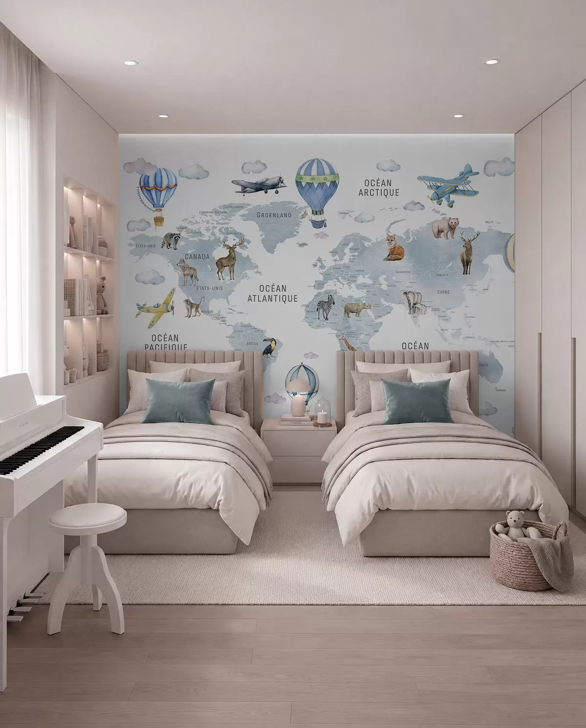 murales de pared Atlas azul en francés c00001frv1