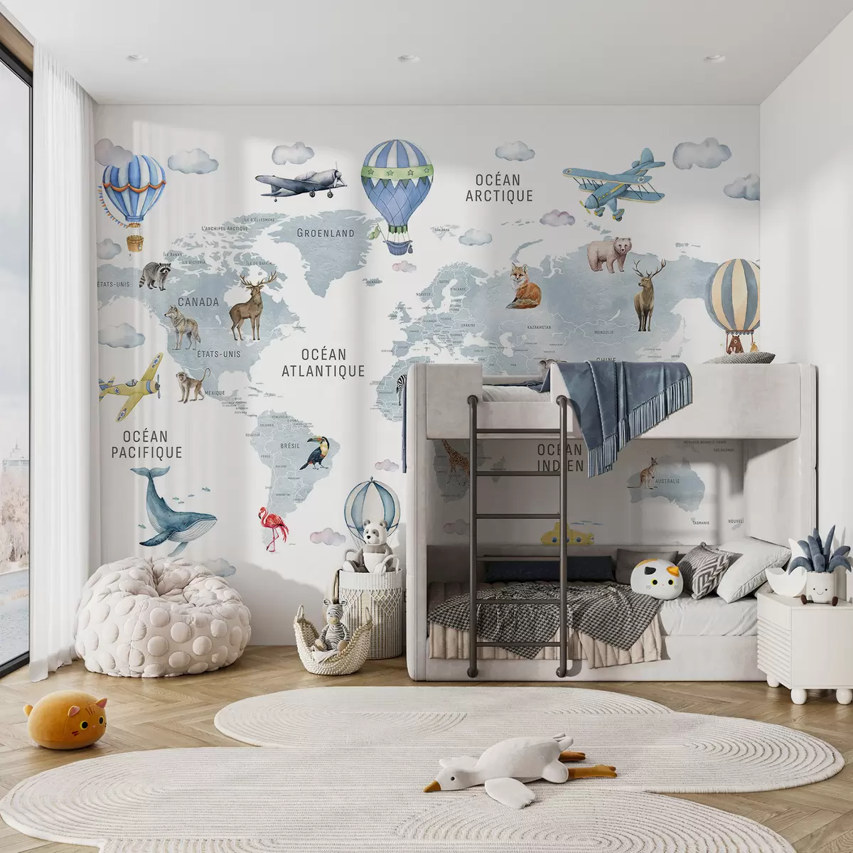 murales de pared Atlas azul en francés c00001frv1