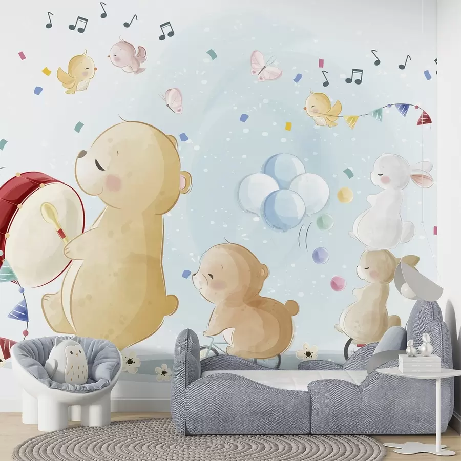 murales de pared Animales de cuento de hadas w04762