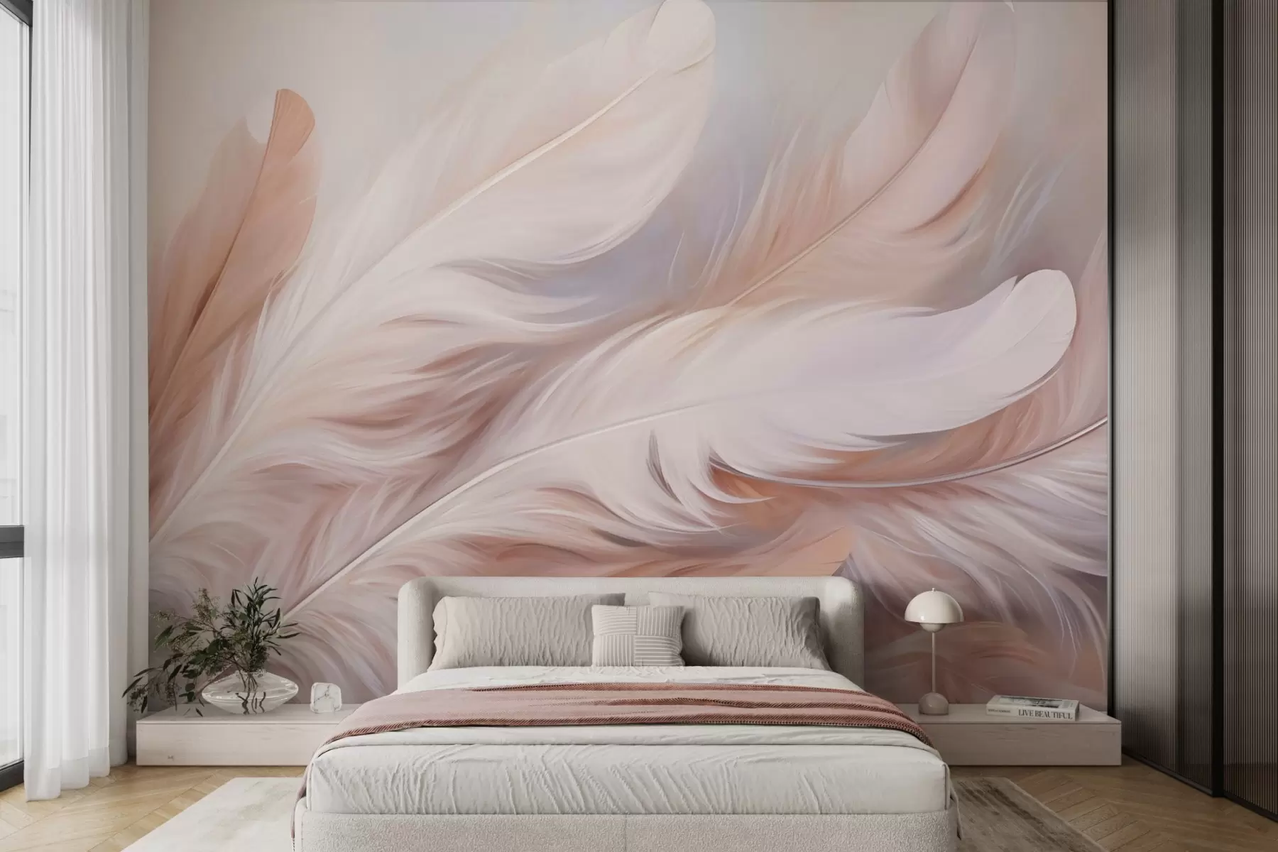 murales de pared Plumas w04775
