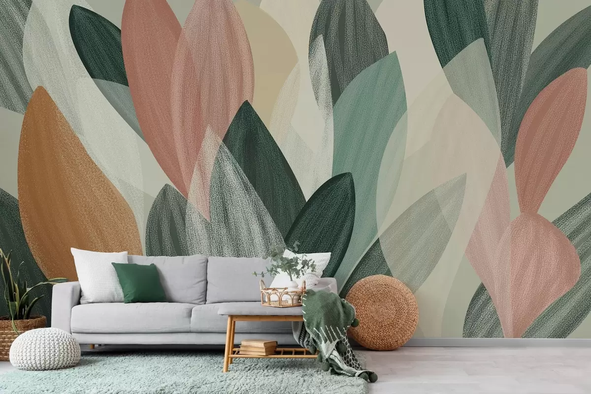 murales de pared hojas de fantasía w04757