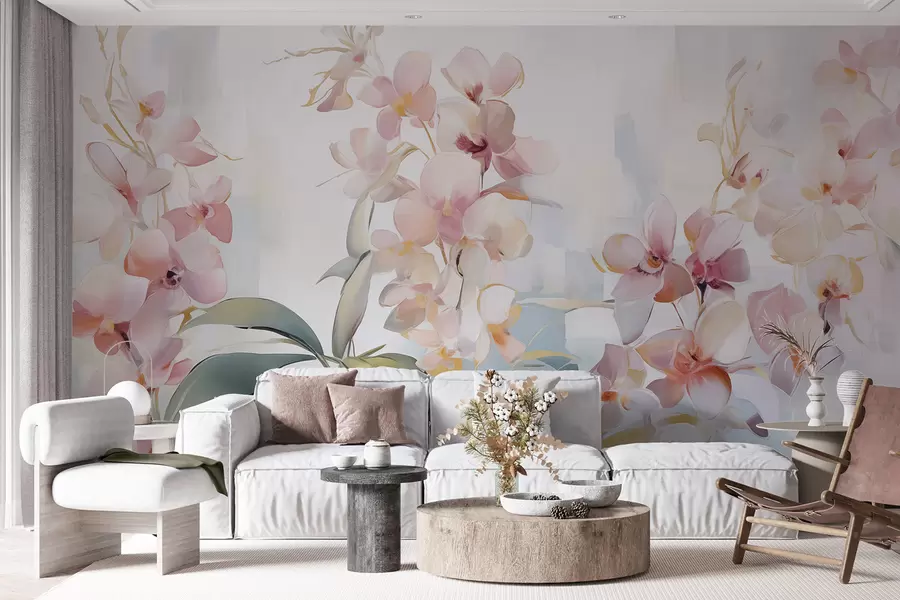 Murales de pared flores abstractas w04776 murales de pared flores abstractas w04776