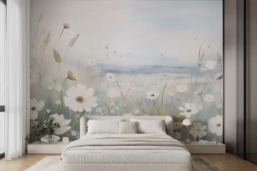 murales de pared Campo de flores w04867
