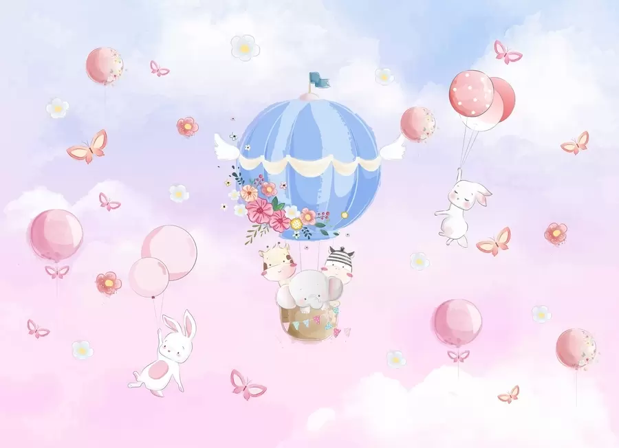 murales de pared Animales de cuento de hadas w04761