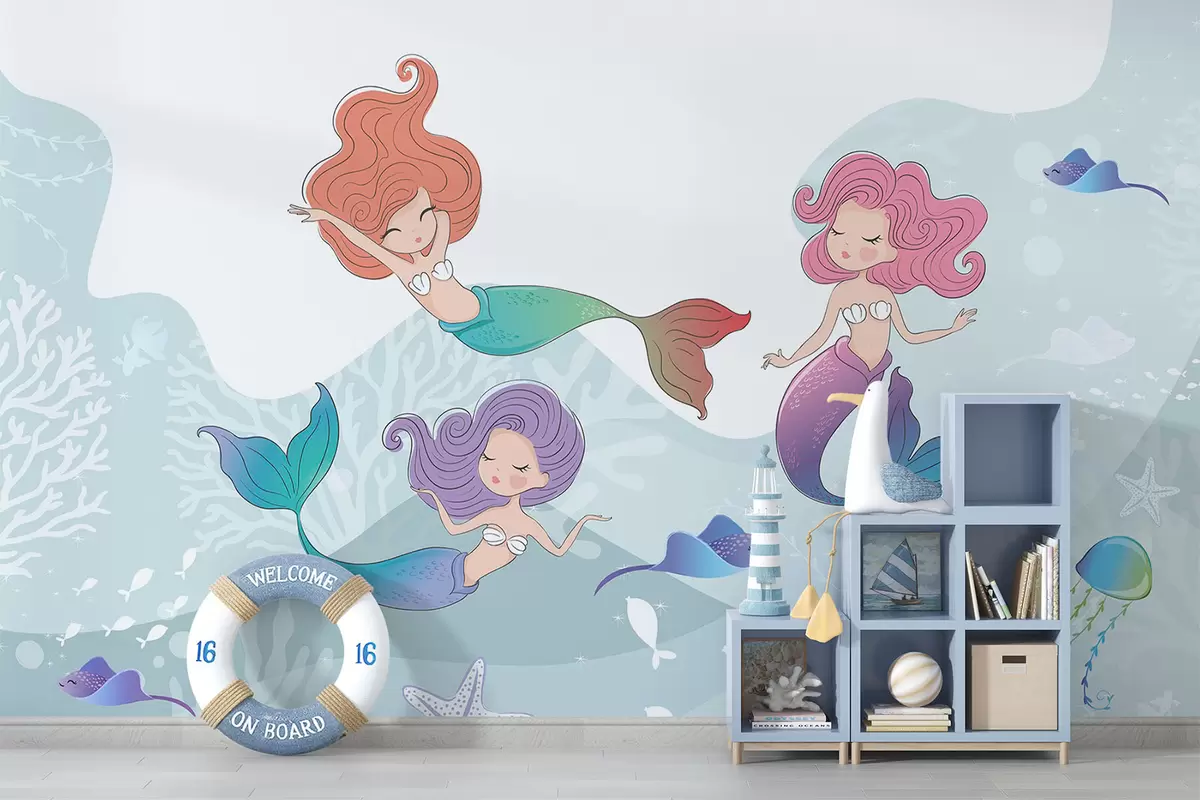 murales de pared Sirenas w04908