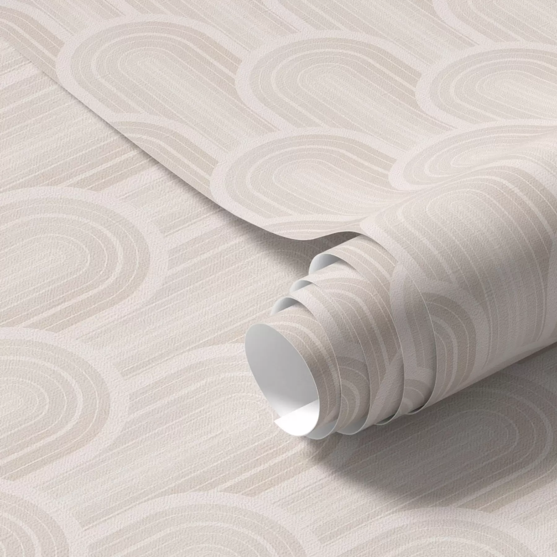 murales de pared Pequeños módulos en forma de arco en cálidos tonos crema-beige a00924