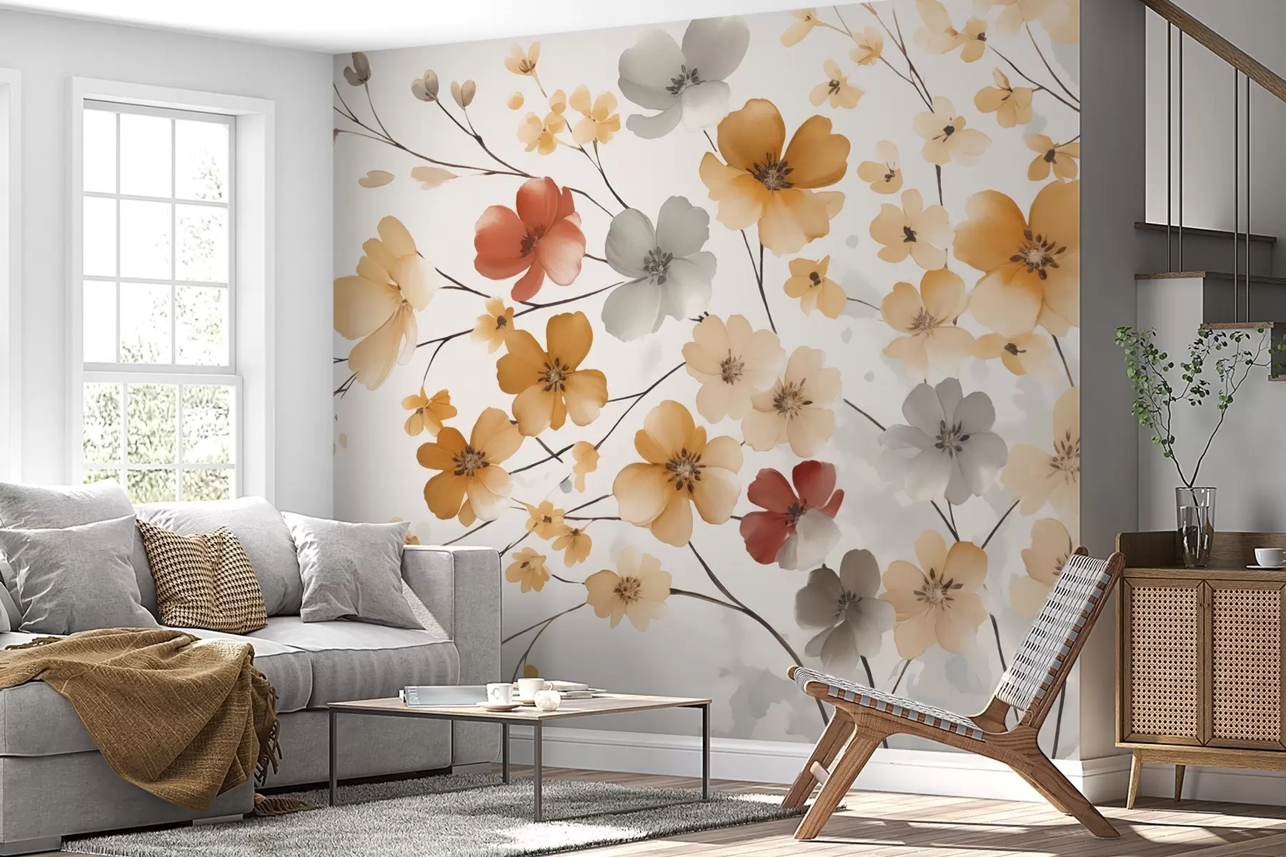 murales de pared Flores silvestres w04980