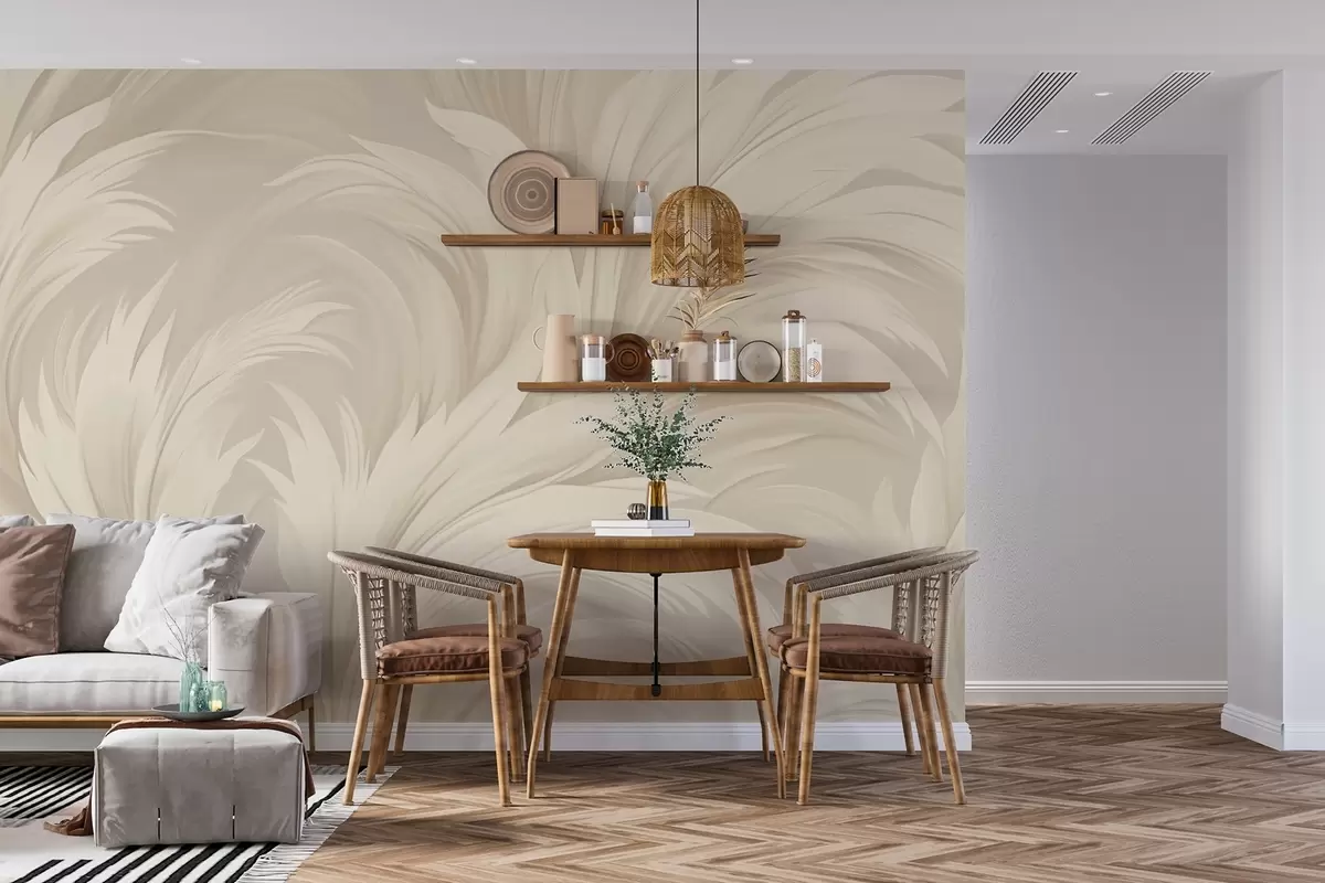 murales de pared Hojas abstractas w04987