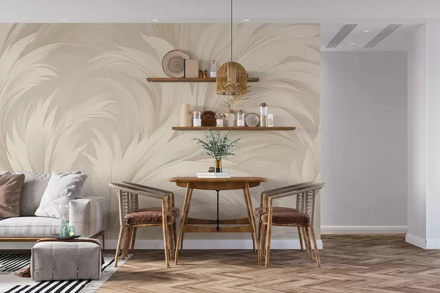 murales de pared Hojas abstractas w04987