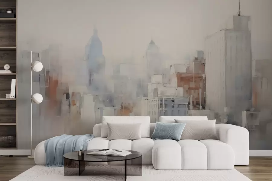 murales de pared Imitaciones abstractas de pinturas de ciudades w04897