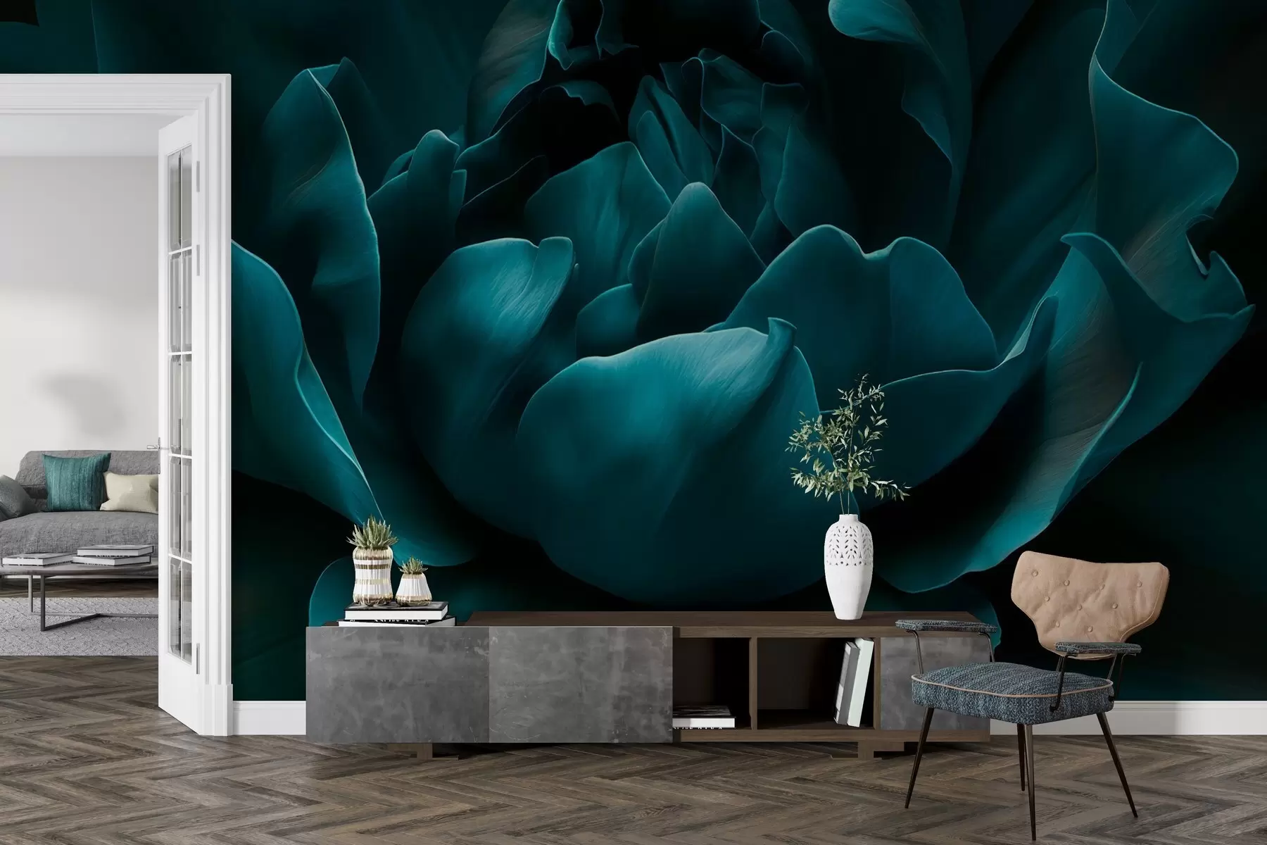 murales de pared Susurro de pétalos w05040
