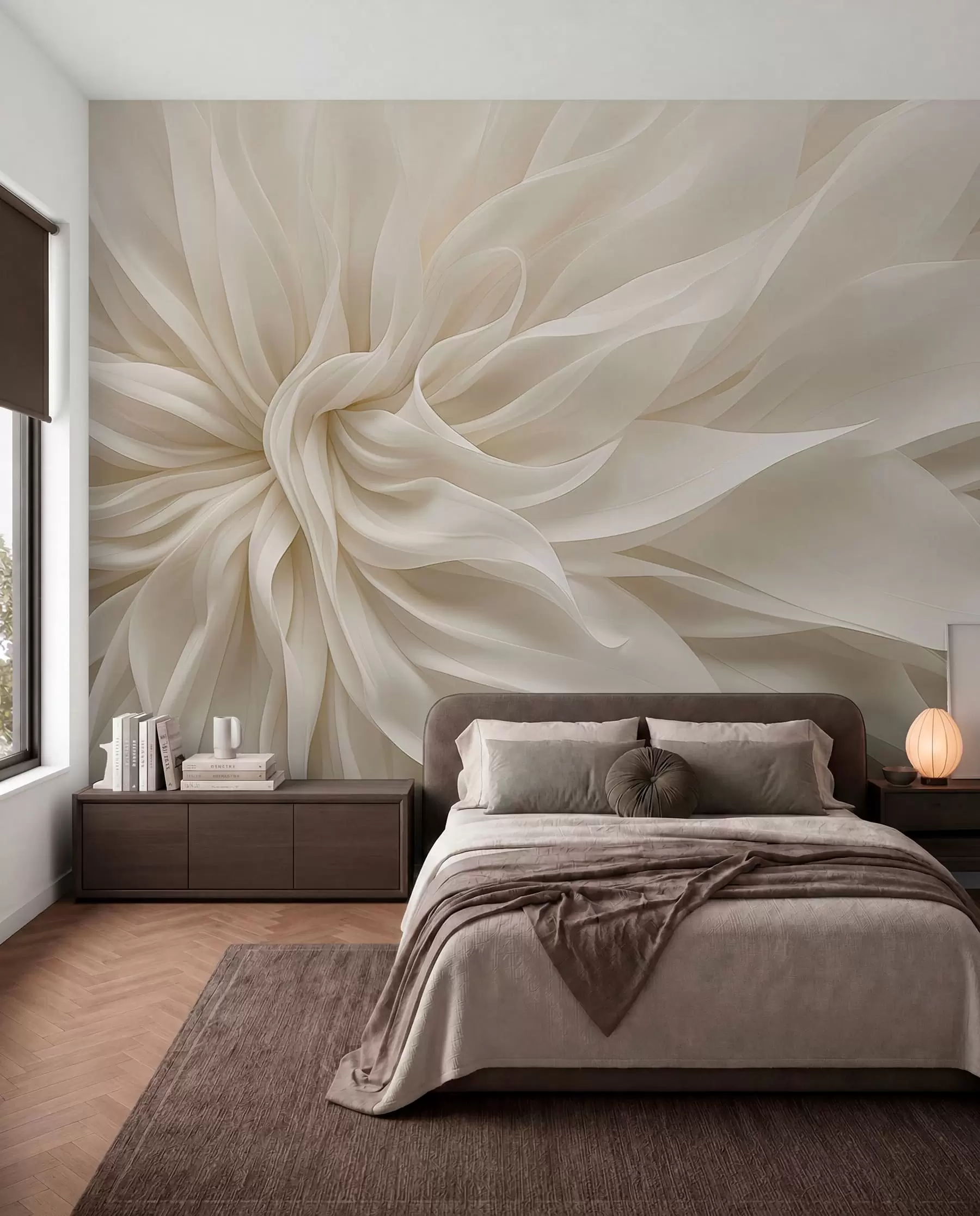 murales de pared Pétalos de seda de luz w05050