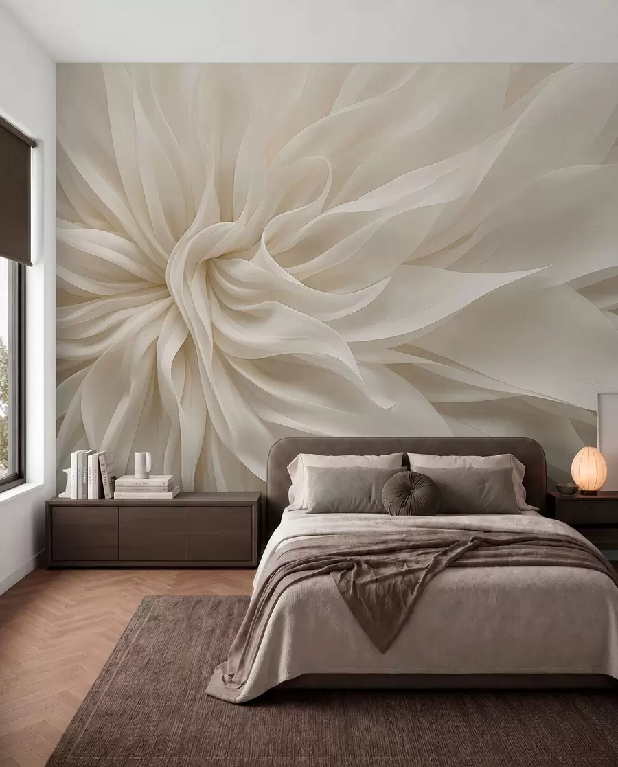 murales de pared Pétalos de seda de luz w05050
