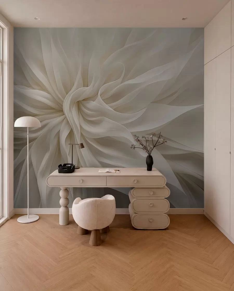 murales de pared Pétalos de seda de luz w05050