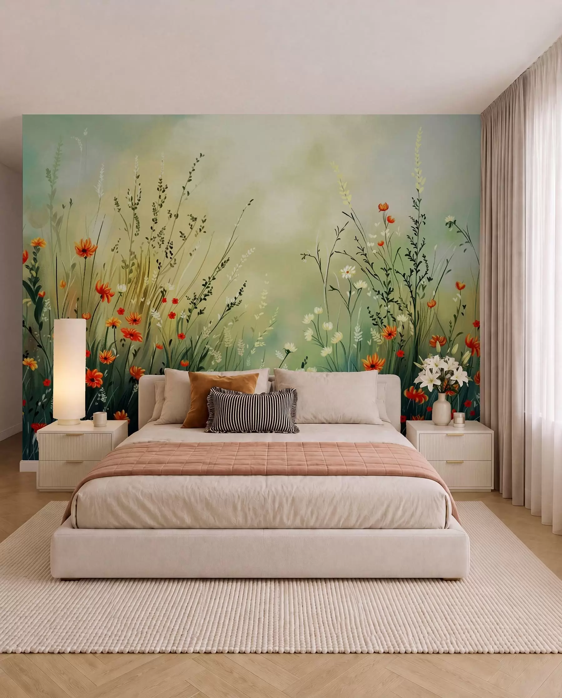 murales de pared Pradera al sol w05015
