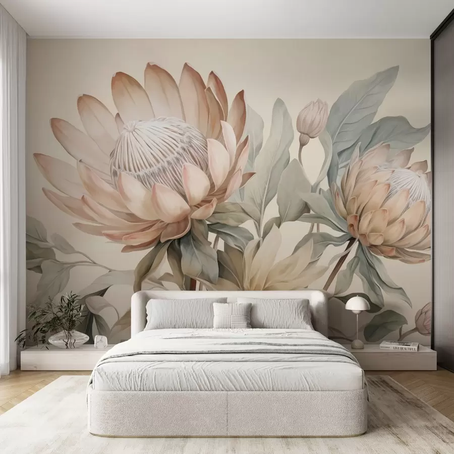 murales de pared Flores de protea w05103