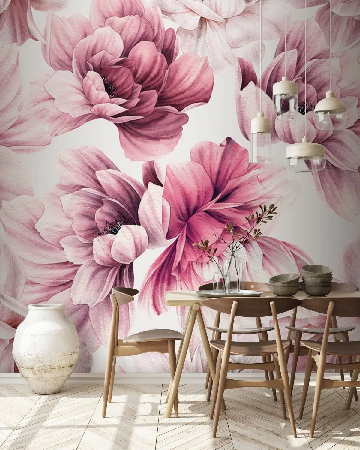 murales de pared Peonía rosa u71536