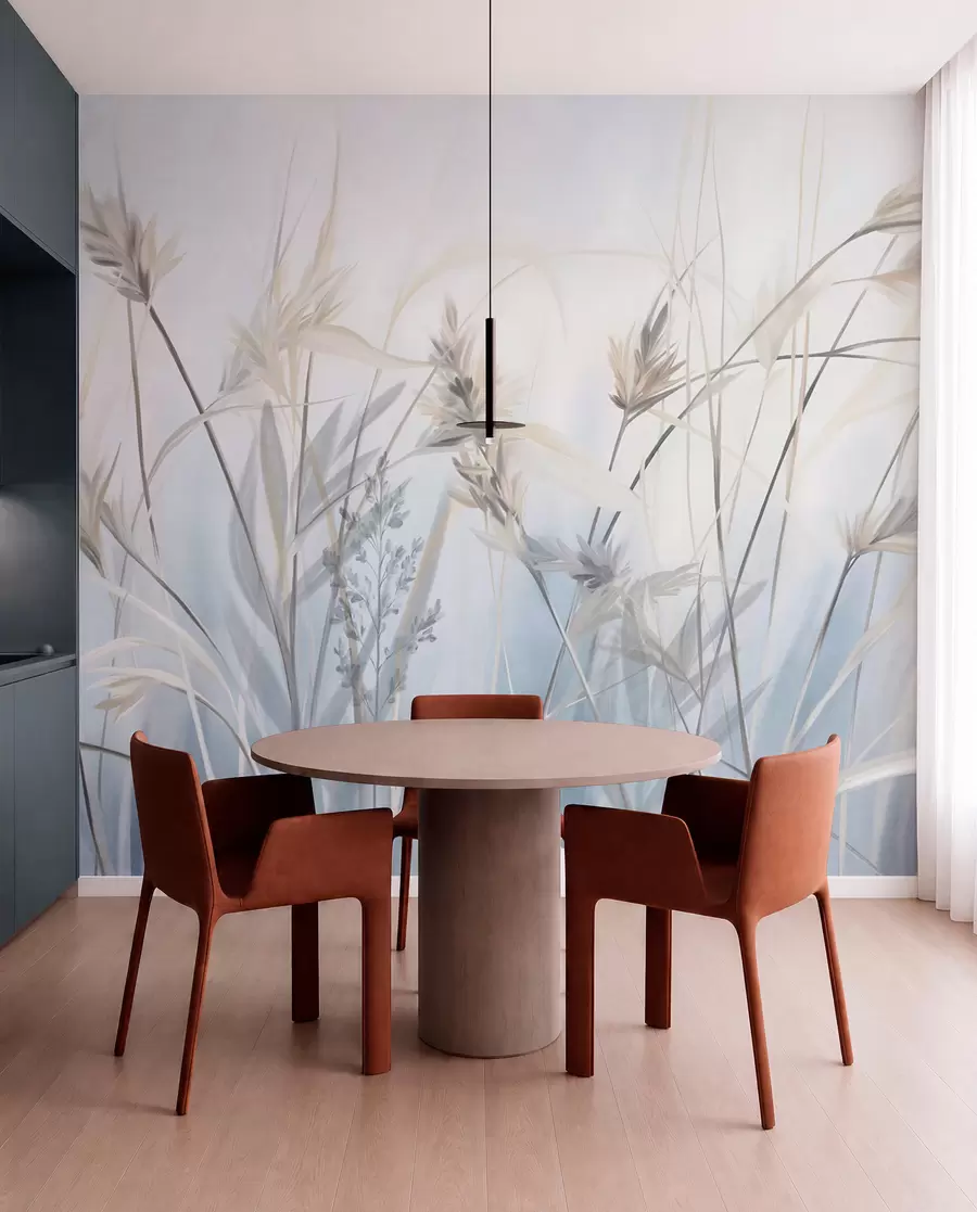 murales de pared Pradera azul w09652