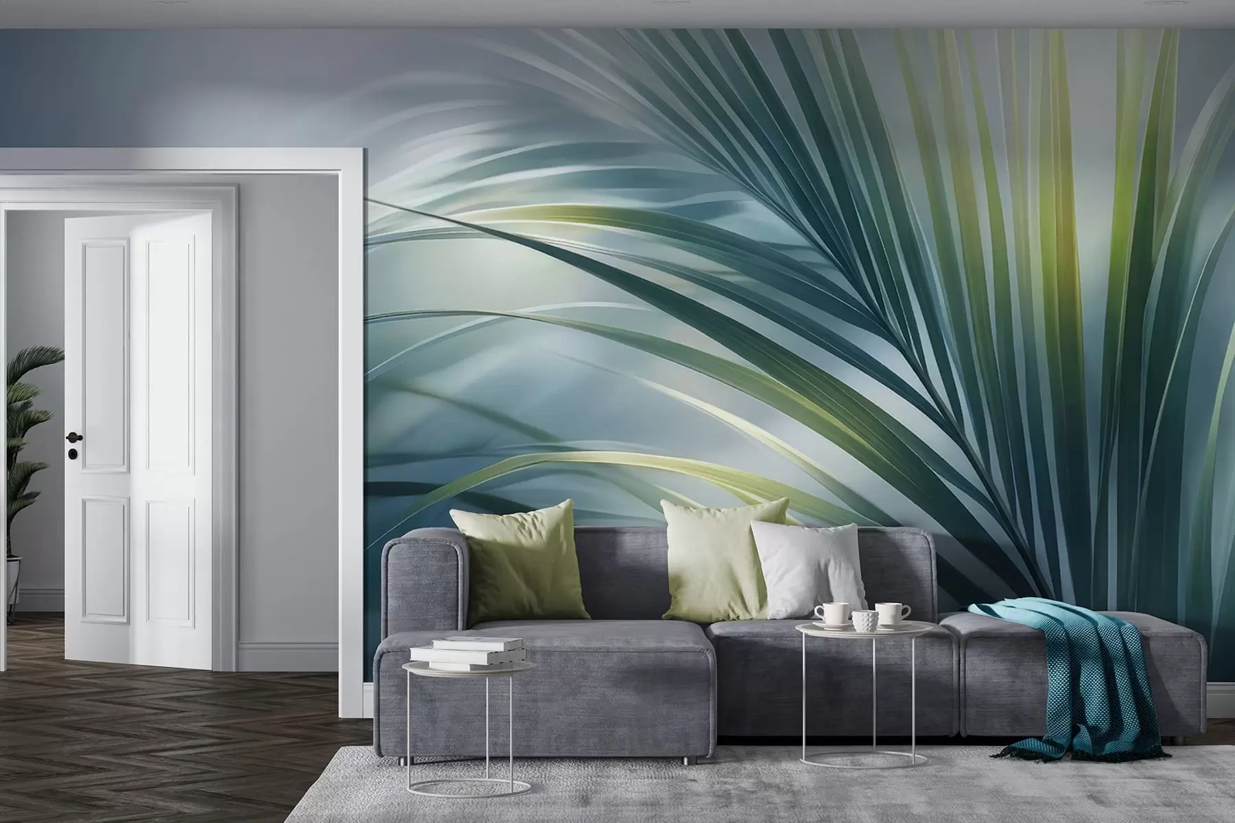murales de pared Hojas grandes w05253v1