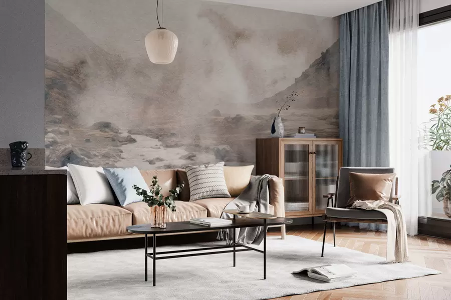 murales de pared Valle de la niebla tranquila w05363