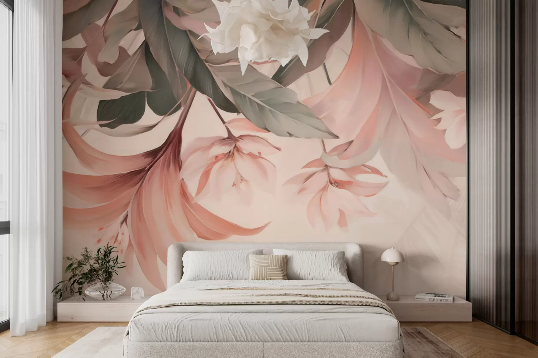 murales de pared Flores exóticas w05376v1