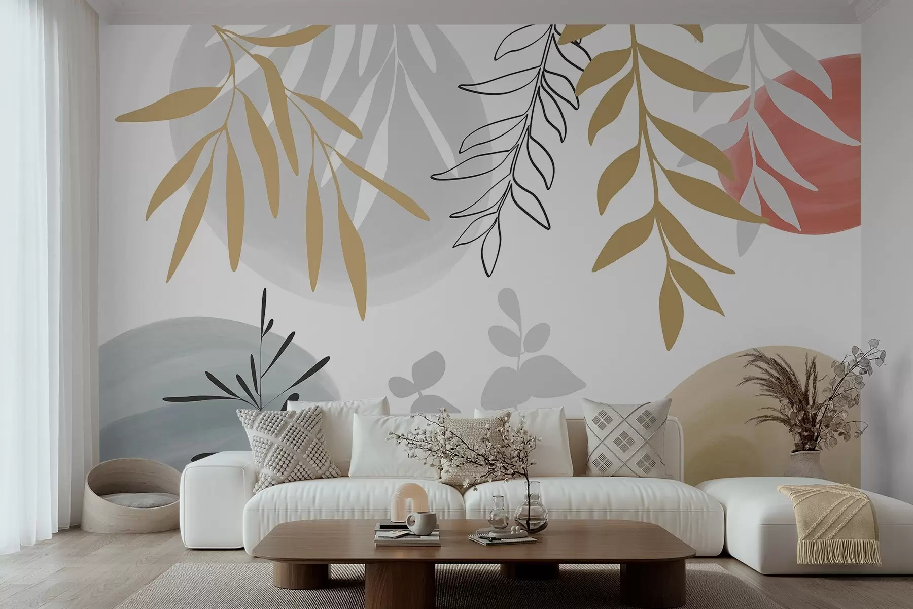 murales de pared Vegetación abstracta w05506v1