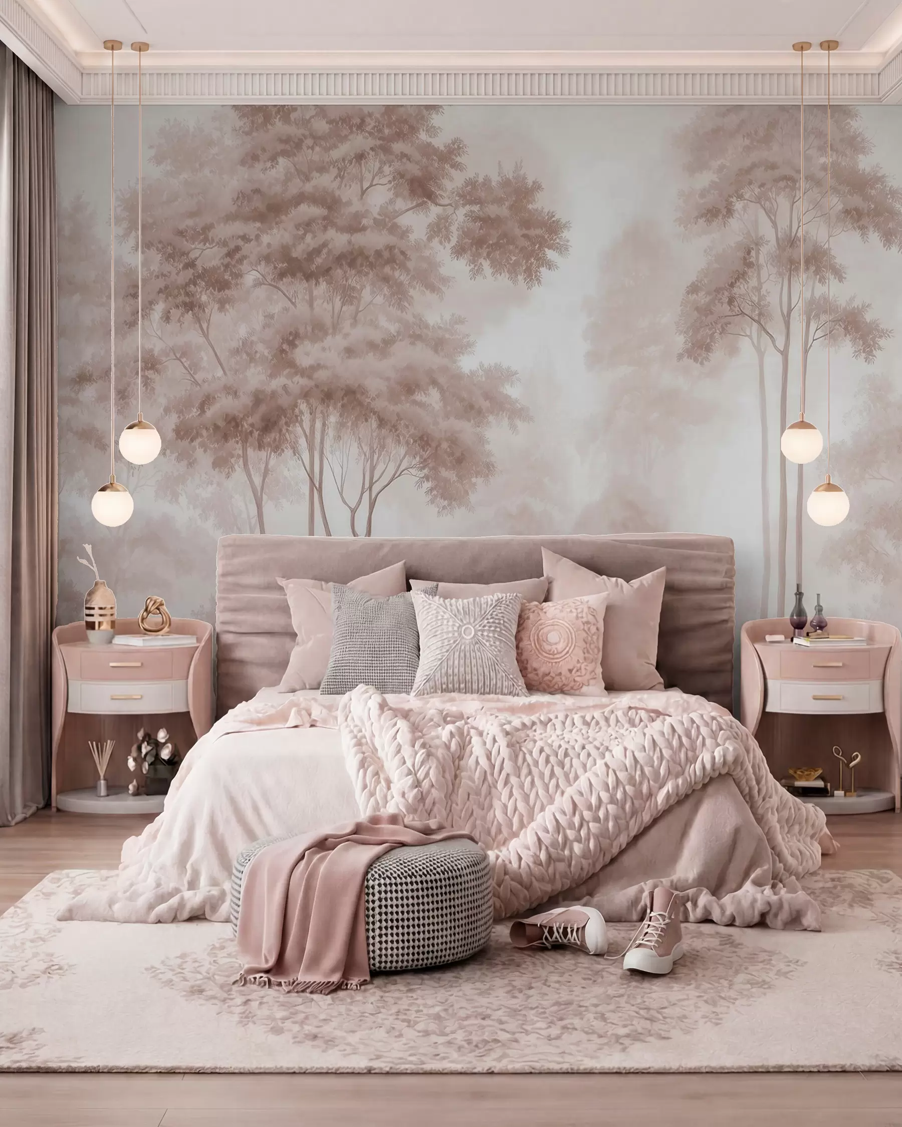 murales de pared Arboleda serena w09657