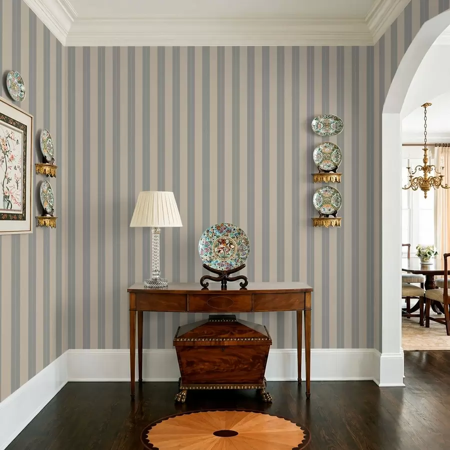 murales de pared Rayas verticales grises y beige a01181