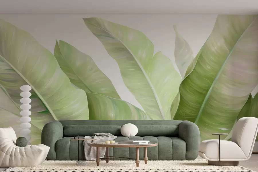 murales de pared Hojas grandes de plátano w05499
