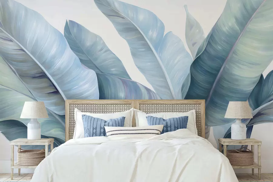 murales de pared Hojas grandes de plátano w05499v1