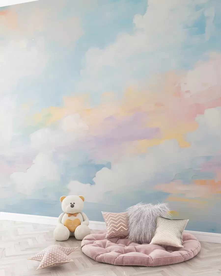murales de pared Imitación abstracta de un cielo en un cuadro w05637