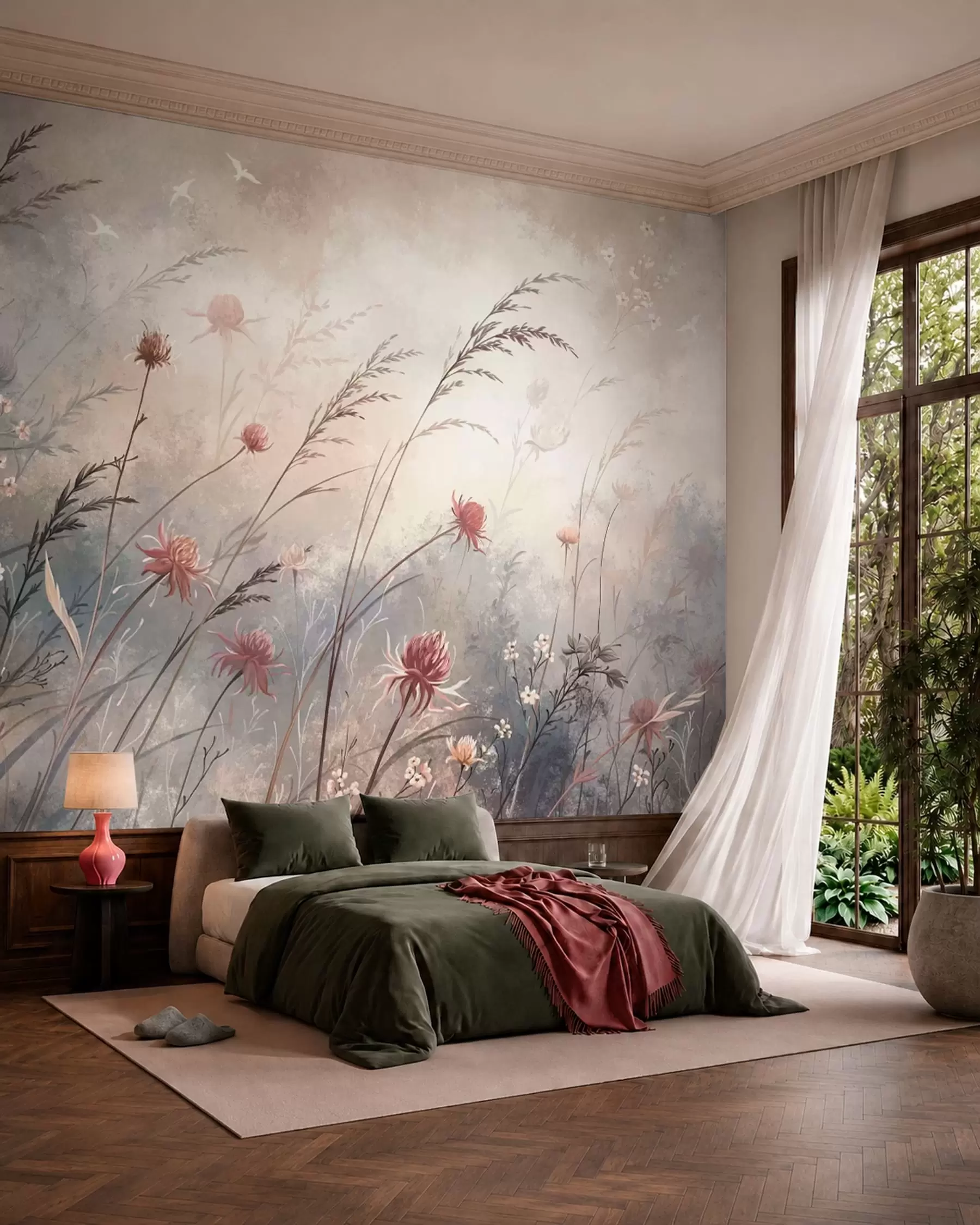 murales de pared Pradera en flor w05538