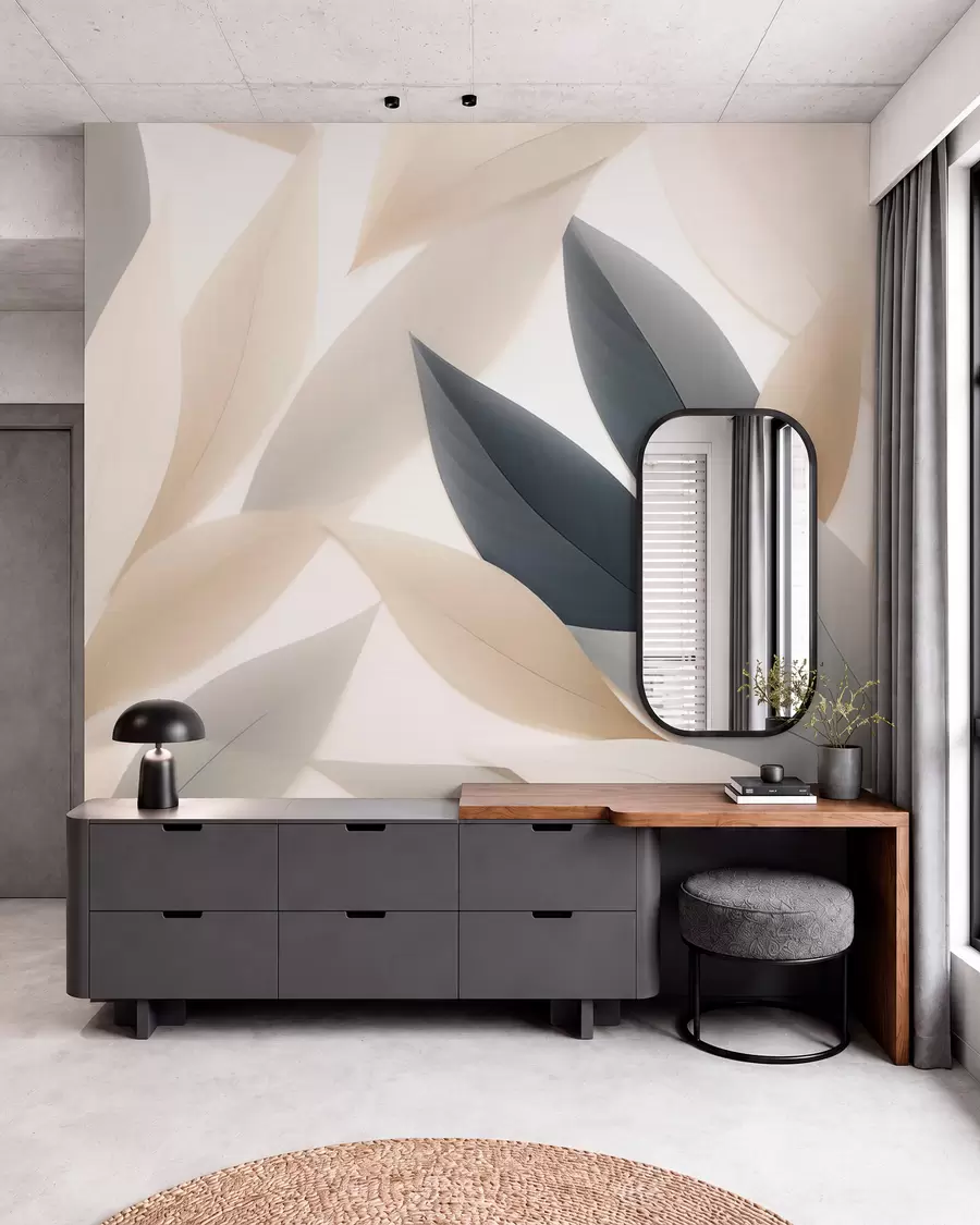 murales de pared Hojas puntiagudas w05203