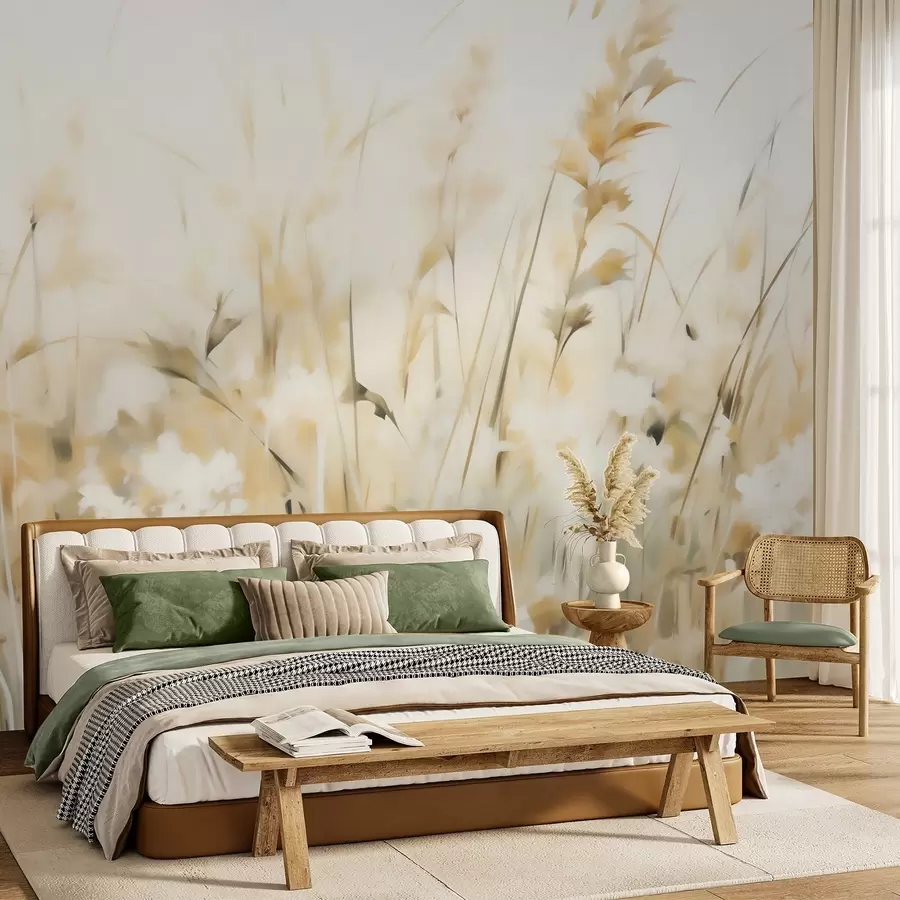 murales de pared Imitación pictórica de hierbas abstractas w05669