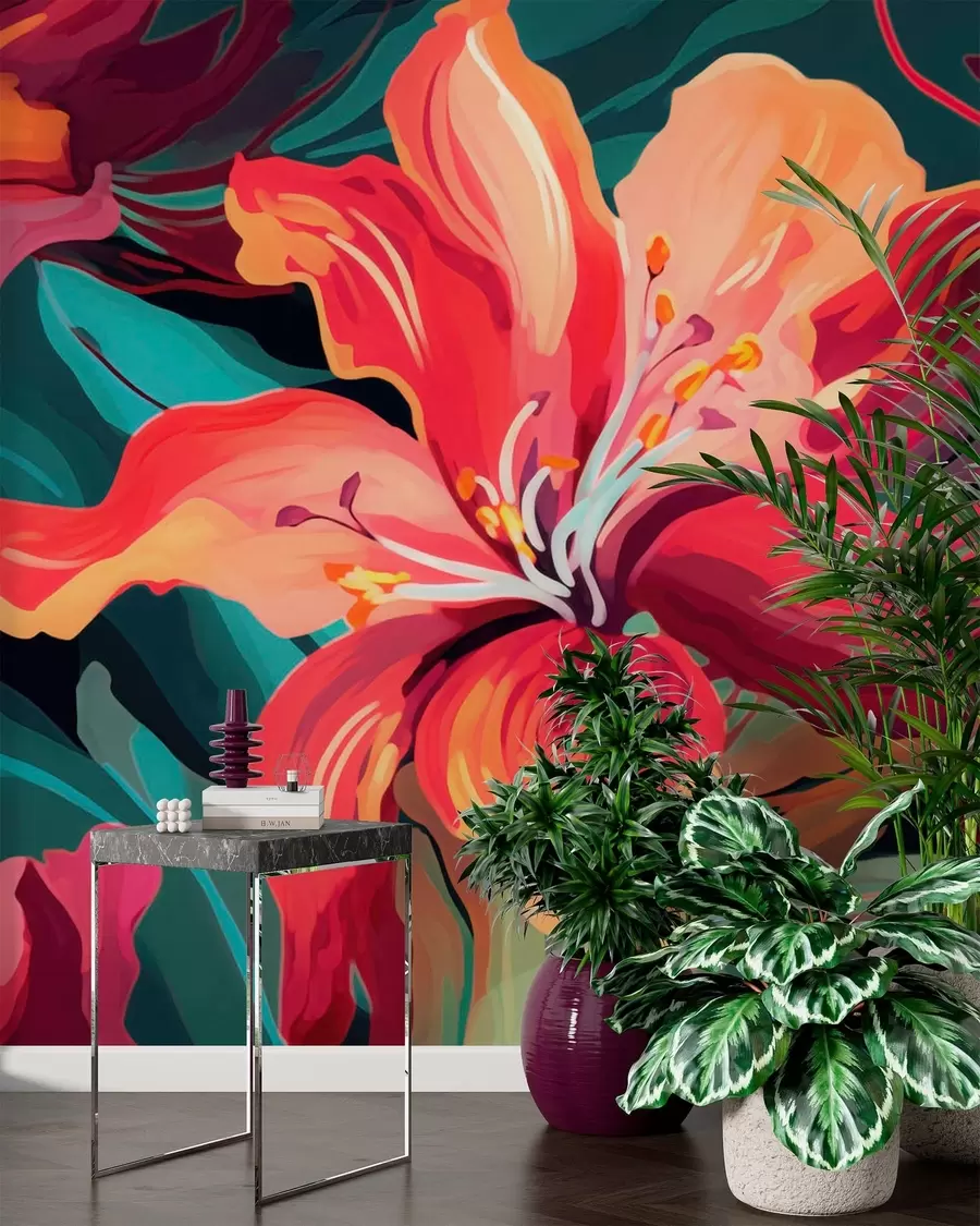 murales de pared Lirios w05675