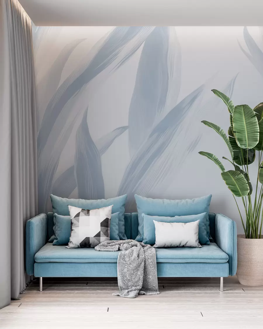 murales de pared Hojas puntiagudas w05680v1