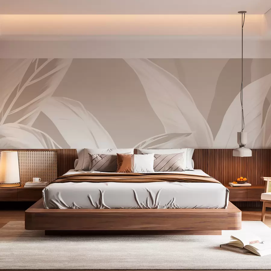 murales de pared Hojas largas de plátano w05681v2
